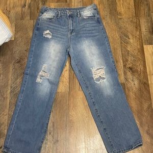 Wide leg jeans, size 11-12 y